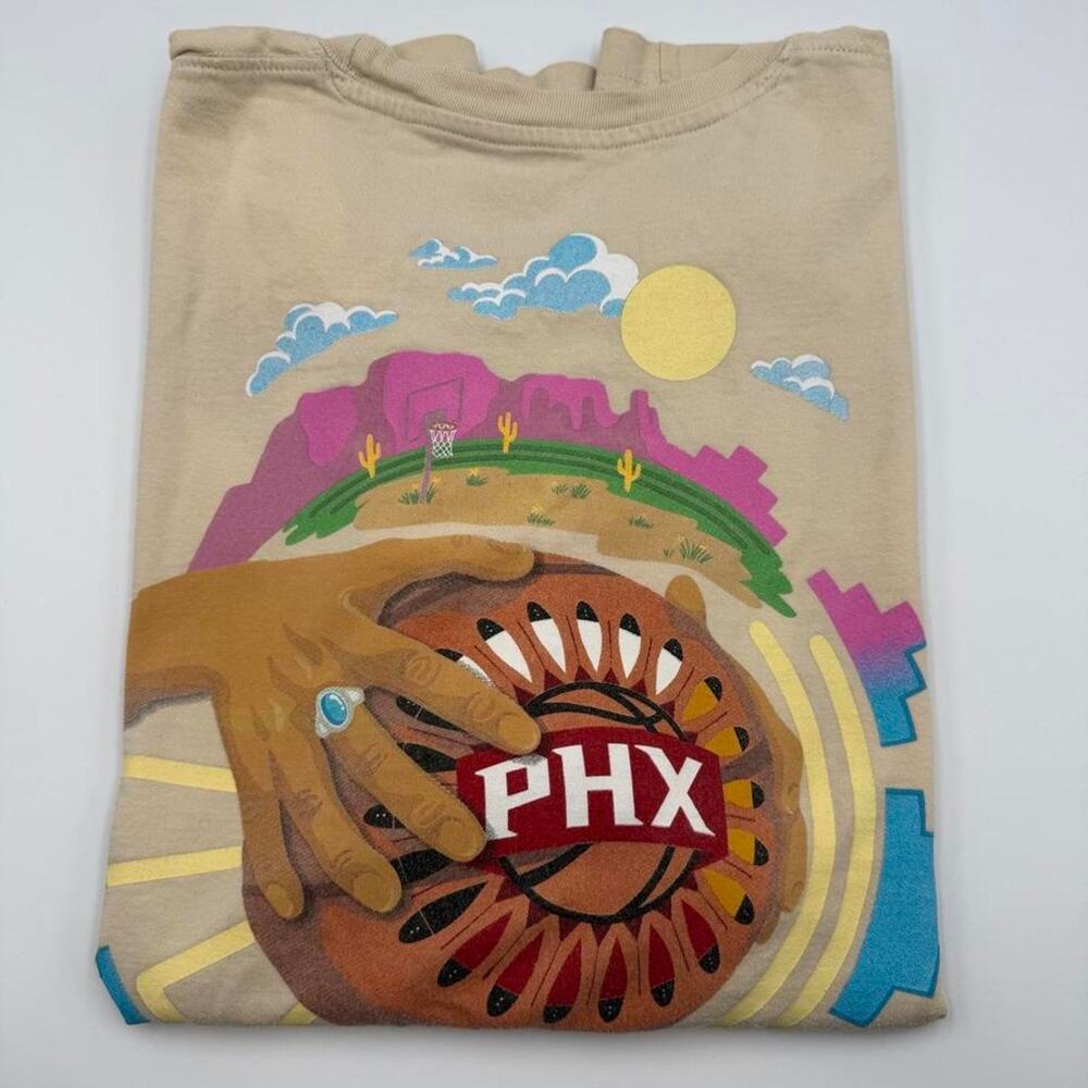 Sportiqe Phoenix Suns NBA basketball shirt. PHX graphic shirt size large
